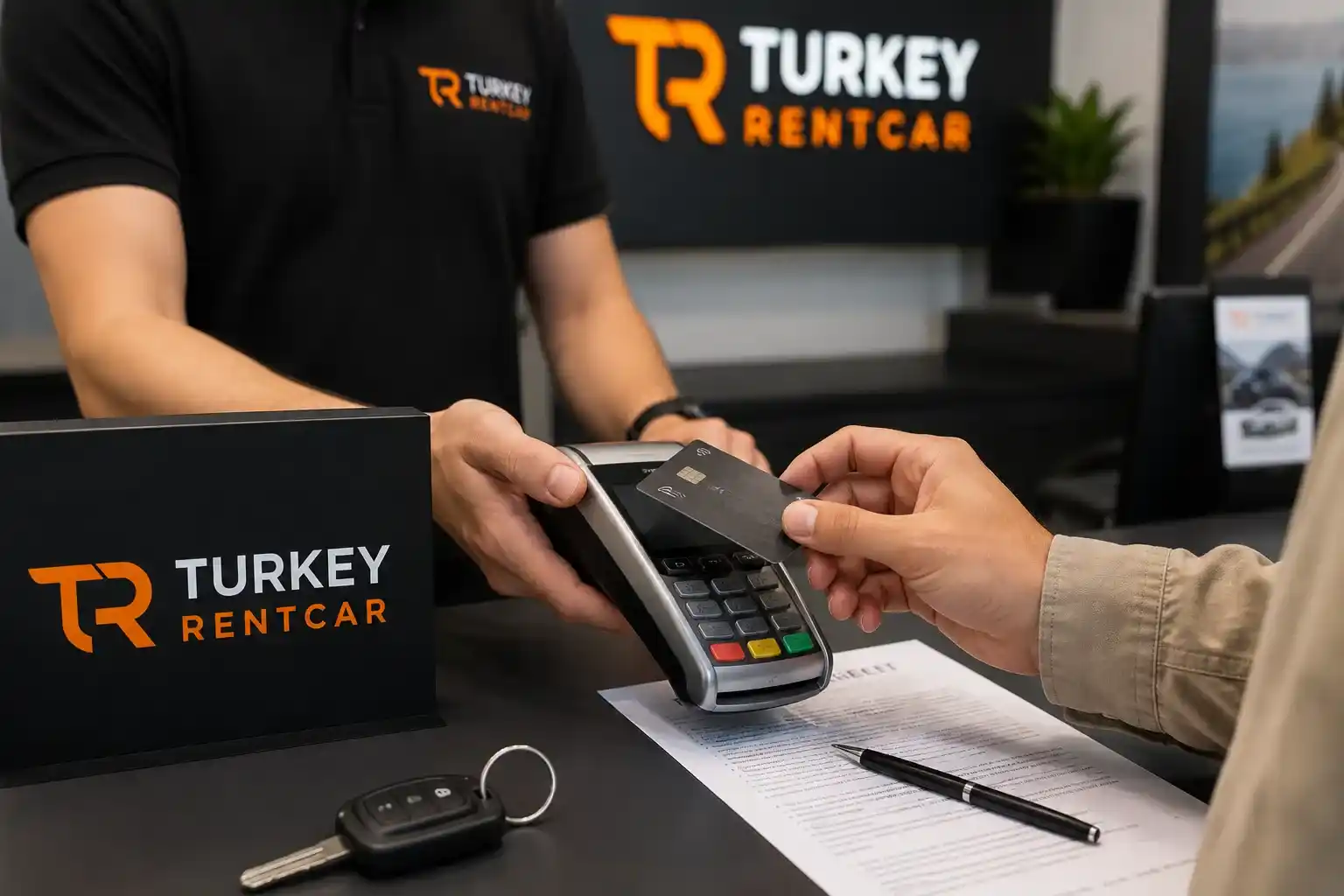Paying for car rental in Turkey with a debit card