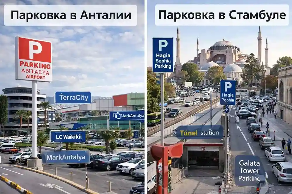 паркинг в Турции Анталья